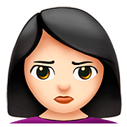 🙎🏻‍♀️ Emoji Mulher Fazendo Bico: Pele Clara na Apple iOS 10.0.