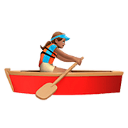 Emoji 🚣🏽‍♀️ Donna In Barca A Remi: Carnagione Olivastra su Apple iOS 10.0.