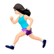 🏃🏻‍♀️ Emoji Mujer Corriendo: Tono De Piel Claro en Apple iOS 10.0.