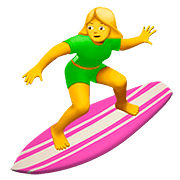 🏄‍♀️ Emoji Mujer Haciendo Surf en Apple iOS 10.0.