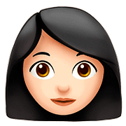 👩🏻 Emoji Mulher: Pele Clara na Apple iOS 10.0.