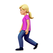 🚶🏼‍♀️ Emoji Mujer Caminando: Tono De Piel Claro Medio en Apple iOS 10.0.