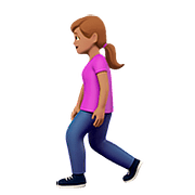 🚶🏽‍♀️ Emoji Mujer Caminando: Tono De Piel Medio en Apple iOS 10.0.
