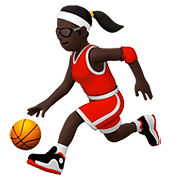 ⛹🏿‍♀️ Emoji Frau mit Ball: dunkle Hautfarbe Apple iOS 10.0.