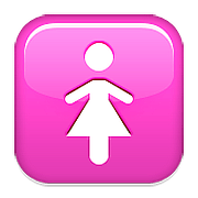 Emoji 🚺 Simbolo Del Bagno Delle Donne su Apple iOS 10.0.