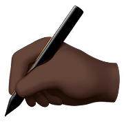 ✍🏿 Emoji Escrevendo à Mão: Pele Escura na Apple iOS 10.0.