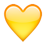💛 Emoji Coração Amarelo na Apple iOS 10.0.