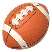 Emoji 🏈 Football Americano su Apple iOS 10.2.