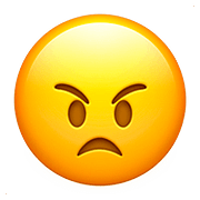 😠 Emoji Cara Enfadada en Apple iOS 10.2.