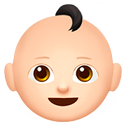 👶🏻 Emoji Bebé: Tono De Piel Claro en Apple iOS 10.2.