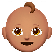 👶🏽 Emoji Bebê: Pele Morena na Apple iOS 10.2.
