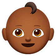 👶🏾 Emoji Bebê: Pele Morena Escura na Apple iOS 10.2.
