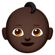 👶🏿 Emoji Bebé: Tono De Piel Oscuro en Apple iOS 10.2.