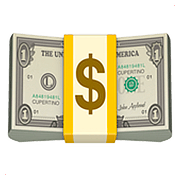 Émoji 💵 Billet En Dollars sur Apple iOS 10.2.