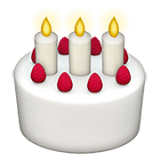🎂 Emoji Bolo De Aniversário na Apple iOS 10.2.