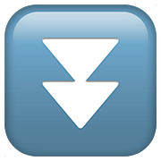 ⏬ Emoji Triángulo Doble Hacia Abajo en Apple iOS 10.2.