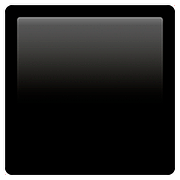 ⬛ Emoji Quadrado Preto Grande na Apple iOS 10.2.