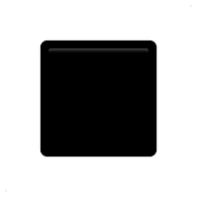 Emoji ◾ Quadrato Nero Medio-piccolo su Apple iOS 10.2.