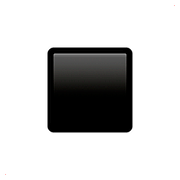 ▪️ Emoji Quadrado Preto Pequeno na Apple iOS 10.2.