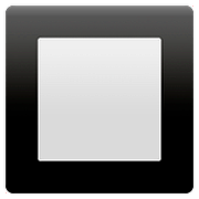 Emoji 🔲 Tasto Quadrato Bianco Con Bordo Nero su Apple iOS 10.2.