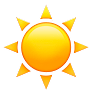 Émoji ☀️ Soleil sur Apple iOS 10.2.