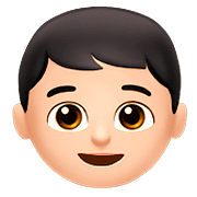 👦🏻 Emoji Niño: Tono De Piel Claro en Apple iOS 10.2.