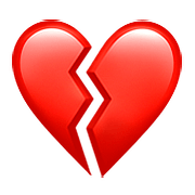 💔 Emoji Coração Partido na Apple iOS 10.2.
