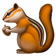 Émoji 🐿️ écureuil sur Apple iOS 10.2.