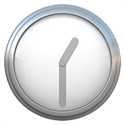 Emoji 🕜 Ore Una E Mezza su Apple iOS 10.2.