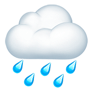 🌧️ Emoji Wolke mit Regen Apple iOS 10.2.