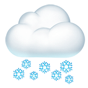 🌨️ Emoji Nube Con Nieve en Apple iOS 10.2.