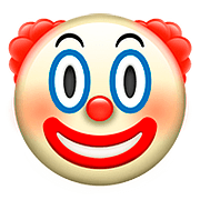 Émoji 🤡 Visage De Clown sur Apple iOS 10.2.
