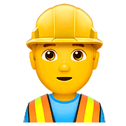 👷 Emoji Trabalhador De Construção Civil na Apple iOS 10.2.