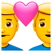 👨‍❤️‍👨 Emoji Liebespaar: Mann, Mann Apple iOS 10.2.