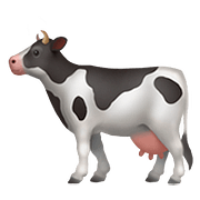Émoji 🐄 Vache sur Apple iOS 10.2.