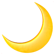 Émoji 🌙 Croissant De Lune sur Apple iOS 10.2.