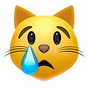😿 Emoji Rosto De Gato Chorando na Apple iOS 10.2.