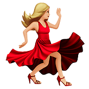 💃🏼 Emoji Mujer Bailando: Tono De Piel Claro Medio en Apple iOS 10.2.