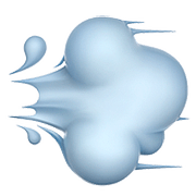 Emoji 💨 Nuvola Di Polvere su Apple iOS 10.2.