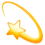 Emoji 💫 Stella Con Scia su Apple iOS 10.2.