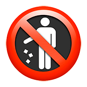 🚯 Emoji Proibido Jogar Lixo No Chão na Apple iOS 10.2.