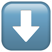 Emoji ⬇️ Freccia Rivolta Verso Il Basso su Apple iOS 10.2.