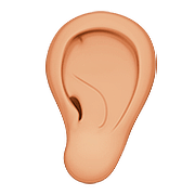 Emoji 👂🏼 Orecchio: Carnagione Abbastanza Chiara su Apple iOS 10.2.