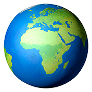 Émoji 🌍 Globe Tourné Sur L’Afrique Et L’Europe sur Apple iOS 10.2.