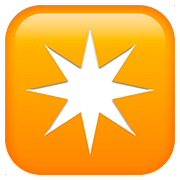 Émoji ✴️ étoile Huit Branches sur Apple iOS 10.2.