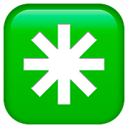 Emoji ✳️ Asterisco su Apple iOS 10.2.