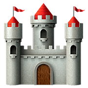 Émoji 🏰 Château sur Apple iOS 10.2.