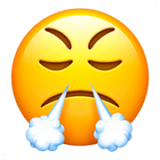 Emoji 😤 Faccina Che Sbuffa su Apple iOS 10.2.