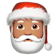 🎅🏽 Emoji Weihnachtsmann: mittlere Hautfarbe Apple iOS 10.2.