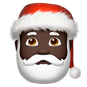 🎅🏿 Emoji Papá Noel: Tono De Piel Oscuro en Apple iOS 10.2.